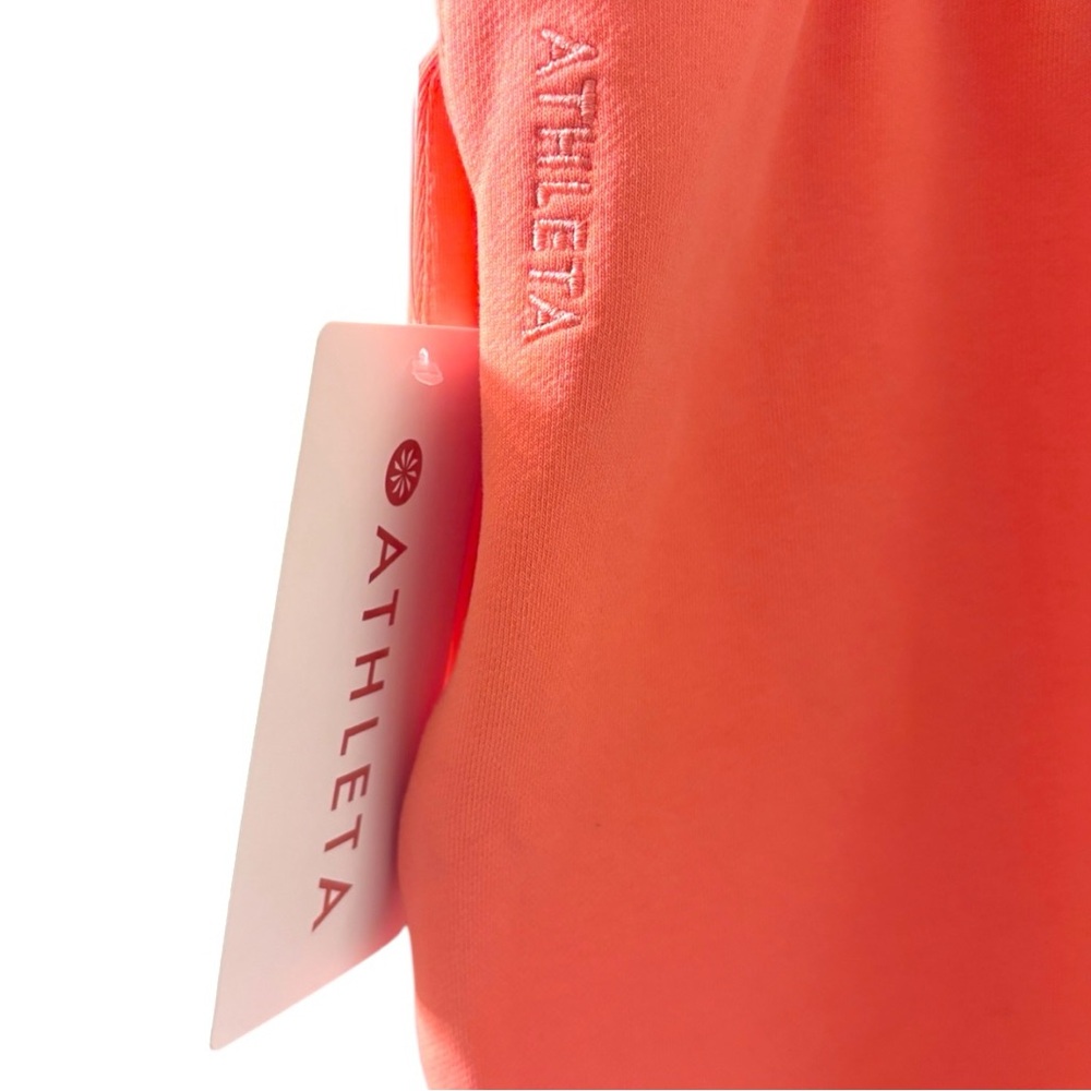 NWT Athleta Women’s Sz XL Heavyweight Terry Sportie Short in Mimosa Pink - Picture 8 of 11